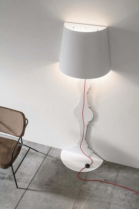 Demi 180 gulvlampe, hvid